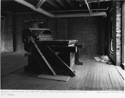 Print, Photographic - Fur removing machine from Traugott Schmidt & Sons, third floor
