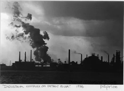 Print, Photographic - Industrial Complex On Detroit River
