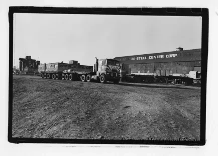 Print, Photographic - Steel Yard Behind Re-Steel Center Corporation
