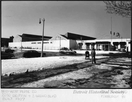 Print, Photographic - Mid-West Paper Co., 2250 Griffin & E. Grand Blvd.; Built 1907