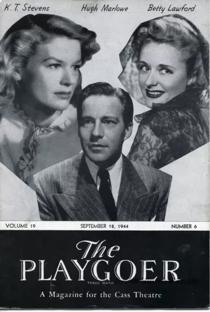 Program, Theater - The Playgoer, Volume 19, Number 6