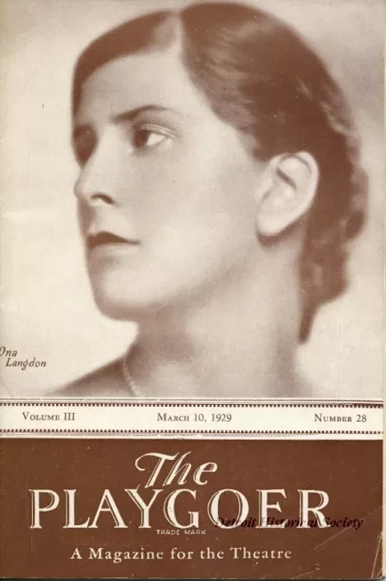 Magazine - The Playgoer, Volume III, Number 28