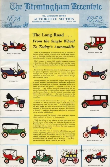 Supplement, Newspaper - The Birmingham Eccentric, 75th Anniversary Edition, Automotive Section