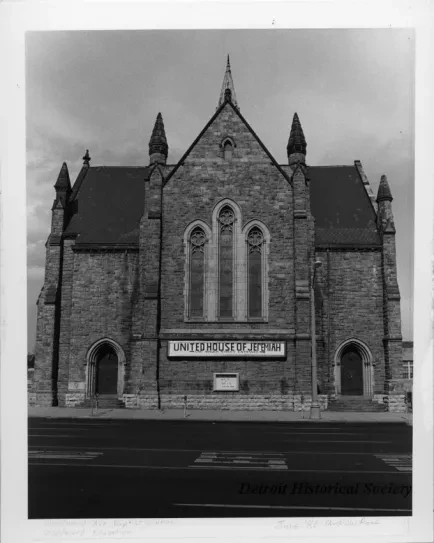 Print, Photographic - Woodward Ave Baptist Church, Woodward Elevation