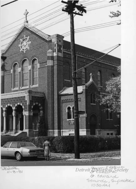 Print, Photographic - Church E Detroit; St. Catherine, St. Edward; Seminole, Sylvester