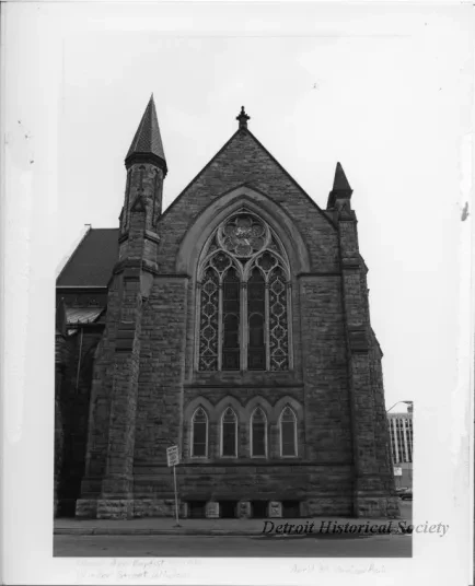 Print, Photographic - Woodward Ave Baptist Church, Winder Street Window