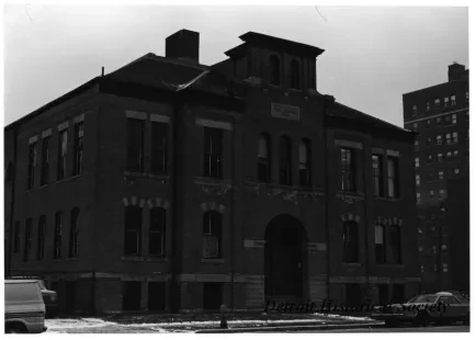 Print, Photographic - Clay School, 453 Myrtle, Det, MI