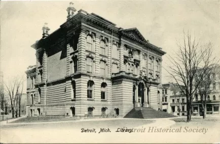Postcard - Detroit, Mich. Library.