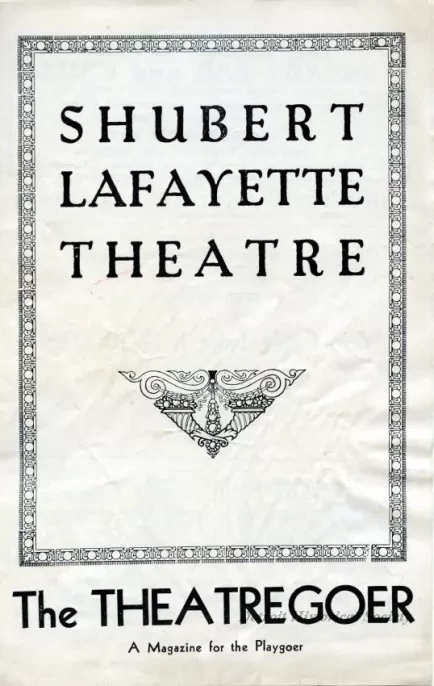 Program, Theater - The Theatregoer: A Magazine for the Playgoer