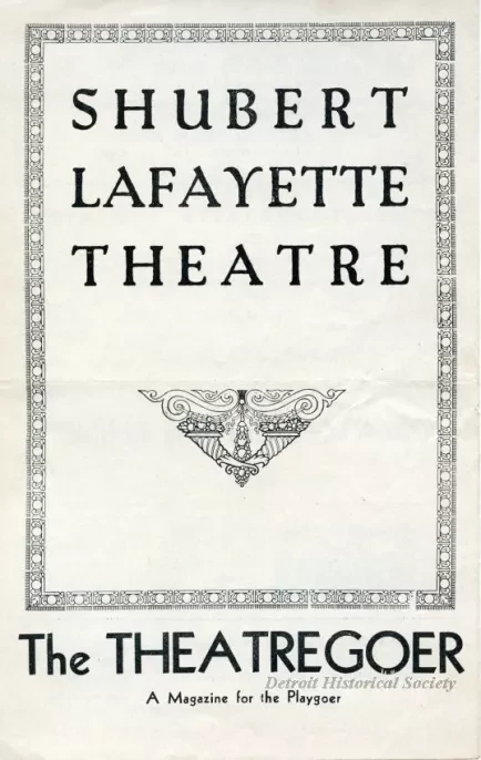 Program, Theater - The Theatregoer, A Magazine for the Playgoer