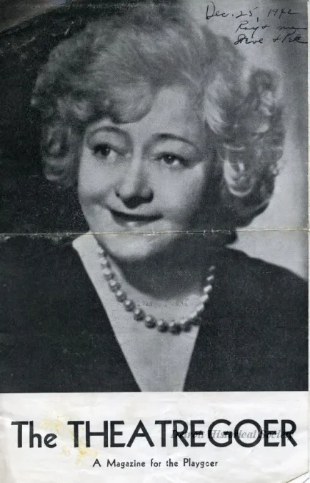 Program, Theater - The Theatregoer: A Magazine for the Playgoer