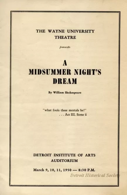 Program, Theater
