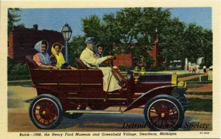 Postcard - Buick - 1908, the Henry Ford Museum and Greenfield Village, Dearborn, Michigan