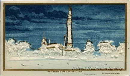 Postcard - Waterworks Park, Detroit, Mich.