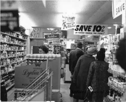 Print, Photographic - Interior of AAA Discount Store