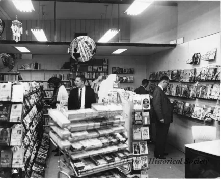 Print, Photographic - Interior of Elliot Bookstore on Gratiot Avenue