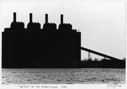 Print, Photographic - Factory on the Detroit River