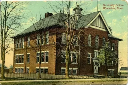 Postcard - McKinley School, Wyandotte, Mich.
