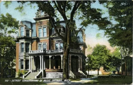 Postcard - Detroit Conservatory of Music, Detroit, Mich.