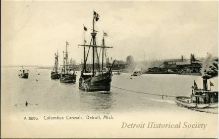 Postcard - Columbus Caravals, Detroit, Mich.