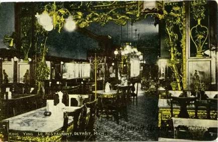 Postcard - King Ying Lo Restaurant, Detroit, Mich.
