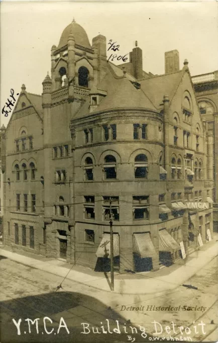 Postcard - Y.M.C.A Building Detroit, By O.W. Johnson