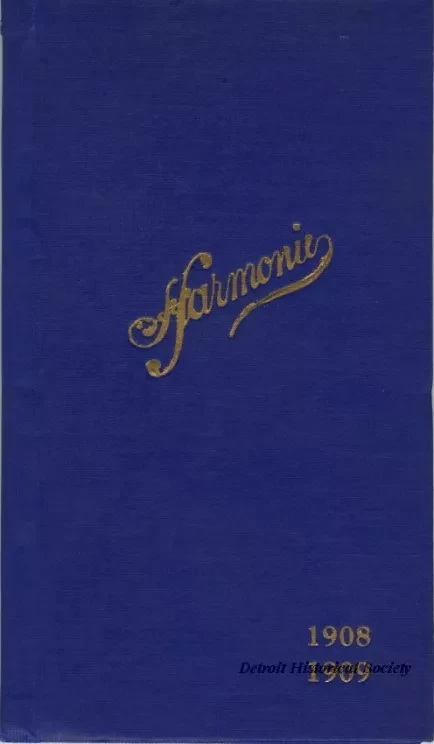 Roster - Harmonie, 1908-1909
