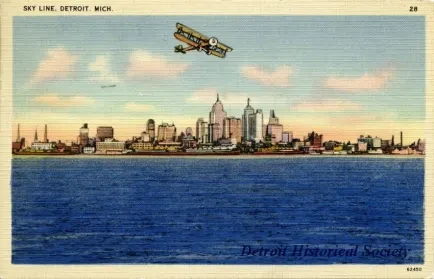 Postcard - Sky Line, Detroit, Mich.