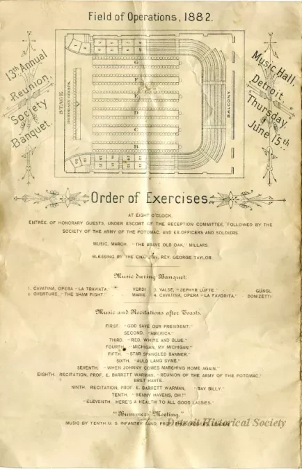 Program - The Army of the Potomac, Then and Now