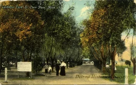 Postcard - Tashmoo Park, St. Clair Flats, Mich.
