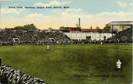 Postcard - Navin Field, American League Park, Detroit, Mich