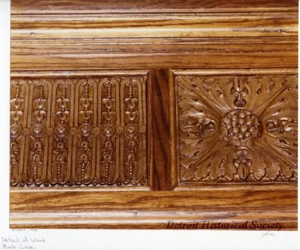 Print, Photographic - Detail of Wood Book Case, Fordson High