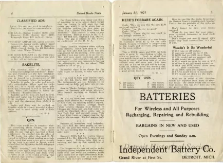 Newsletter - Detroit Radio News, Vol. 2, No. 1