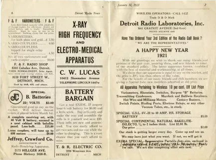 Newsletter - Detroit Radio News, Vol. 2, No. 1