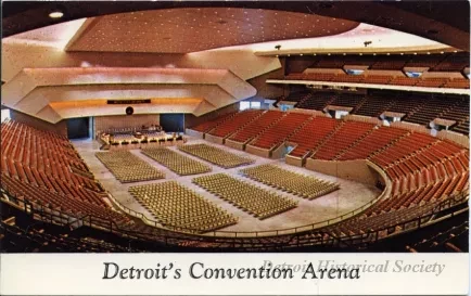 Postcard - Detroit's Convention Arena