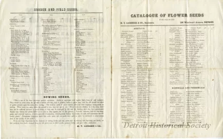 Catalog - Annual Catalogue of Garden, Flower and Field Seeds of the Best European and American Growth Put Up for Sale By M.T. Gardner & Co. Seedsmen