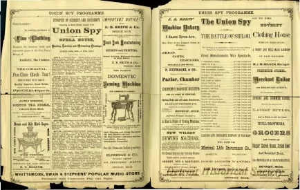 Program, Theater - Programme.  Union Spy