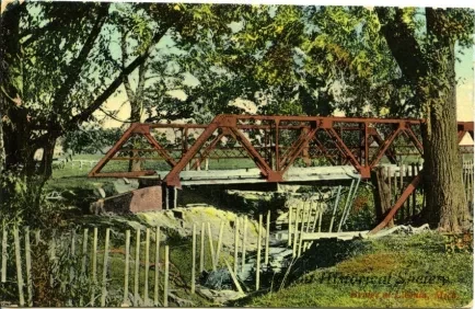Postcard - Bridge at Livonia, Mich.