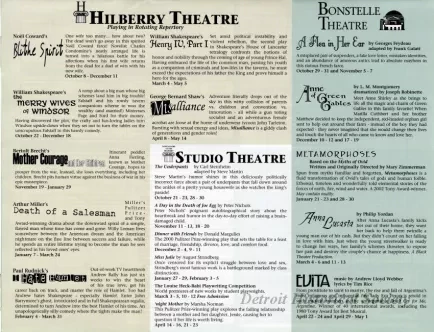 Program, Theater
