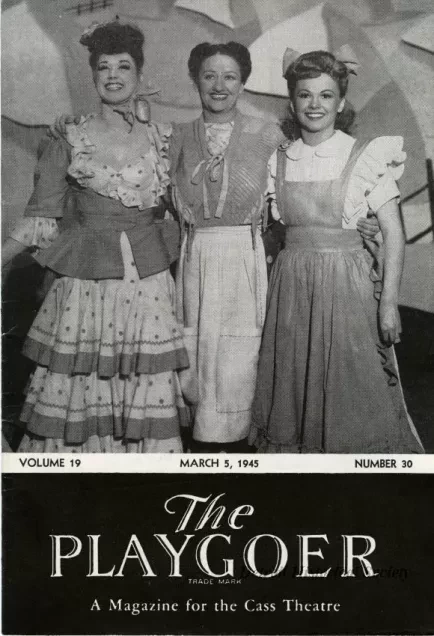 Program, Theater - The Playgoer, Volume 19, Number 30