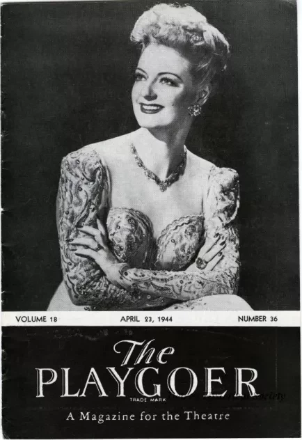 Program, Theater - The Playgoer, Volume 18, Number 36