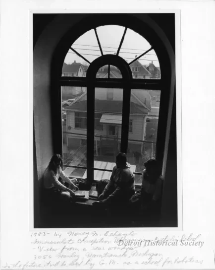 Print, Photographic - Immaculate Conception Ukrainian Catholic School - View From a Rear Window