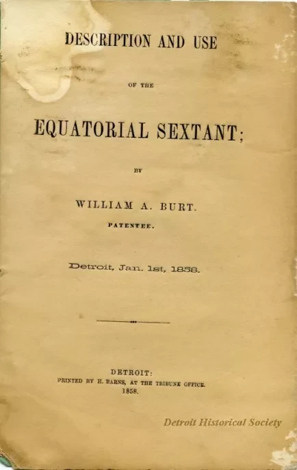 Booklet - Description and Use of the Equitorial Sextant