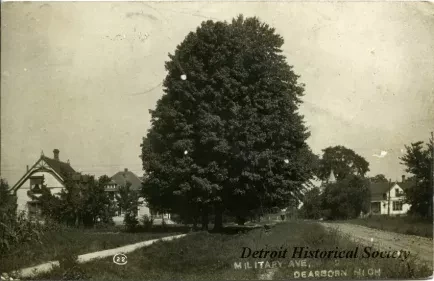 Postcard - Military Ave. Dearborn, Mich.