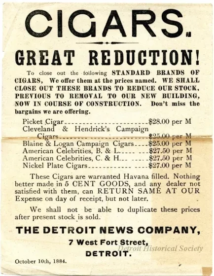 Advertisement - Cigars - Great Reduction!