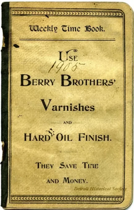Booklet - Berry Brothers Varnishes
