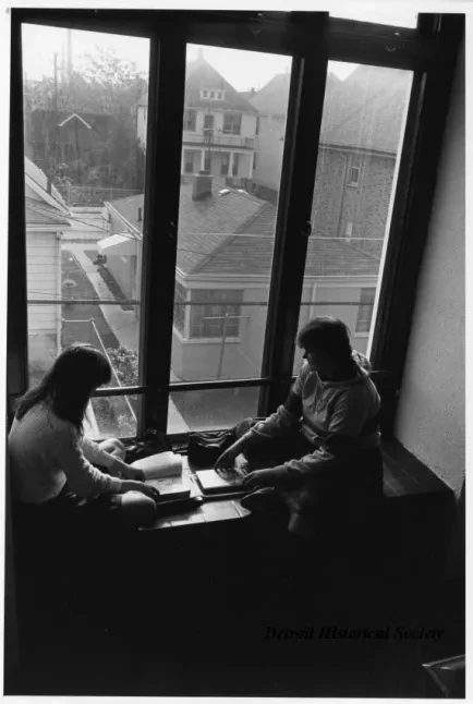 Print, Photographic - Immaculate Conception Ukrainian Catholic School - View Out a Rear Window