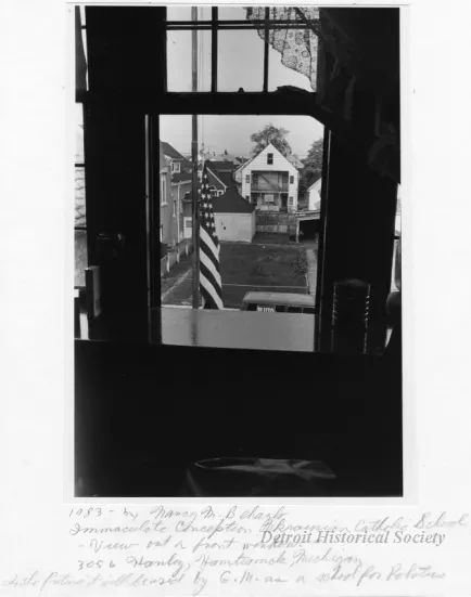 Print, Photographic - Immaculate Conception Ukrainian Catholic School - View Out a Front Window