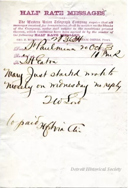 Telegram - The Western Union Telegraph Company