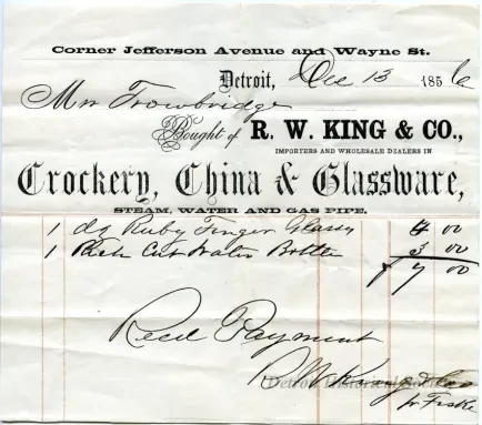 Invoice - R. W. King & Co.